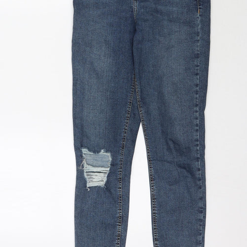 Topshop Womens Blue  Denim Skinny Jeans Size 28 in L30 in