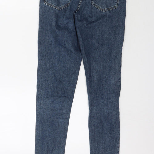 Topshop Womens Blue  Denim Skinny Jeans Size 28 in L30 in
