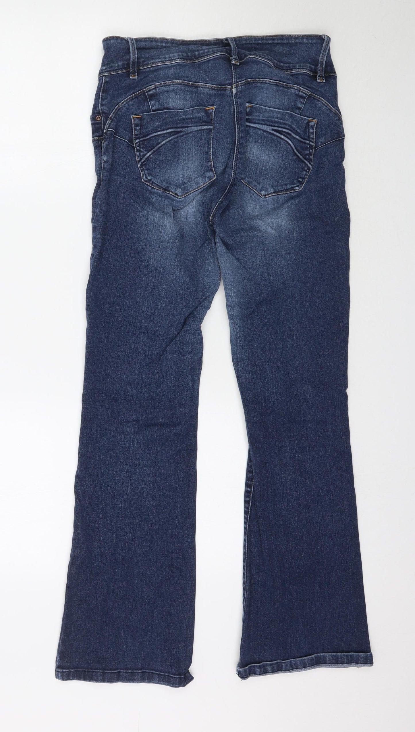 NEXT Womens Blue  Denim Bootcut Jeans Size 12 L30 in