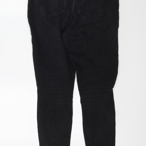 Preworn Womens Black  Denim Skinny Jeans Size M L28 in