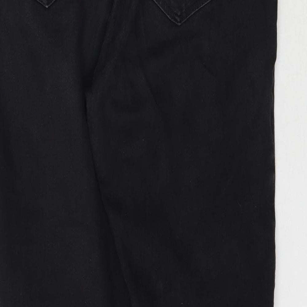Preworn Womens Black  Denim Skinny Jeans Size M L28 in