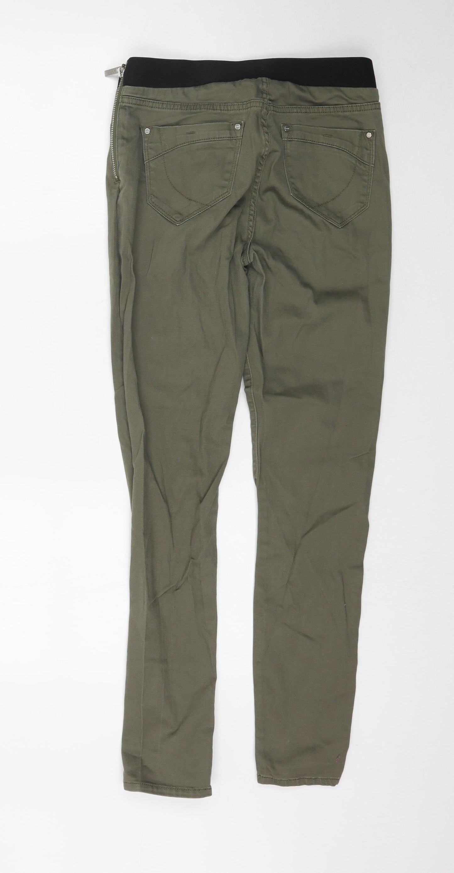Preworn Womens Green  Denim Skinny Jeans Size 28 in L29 in