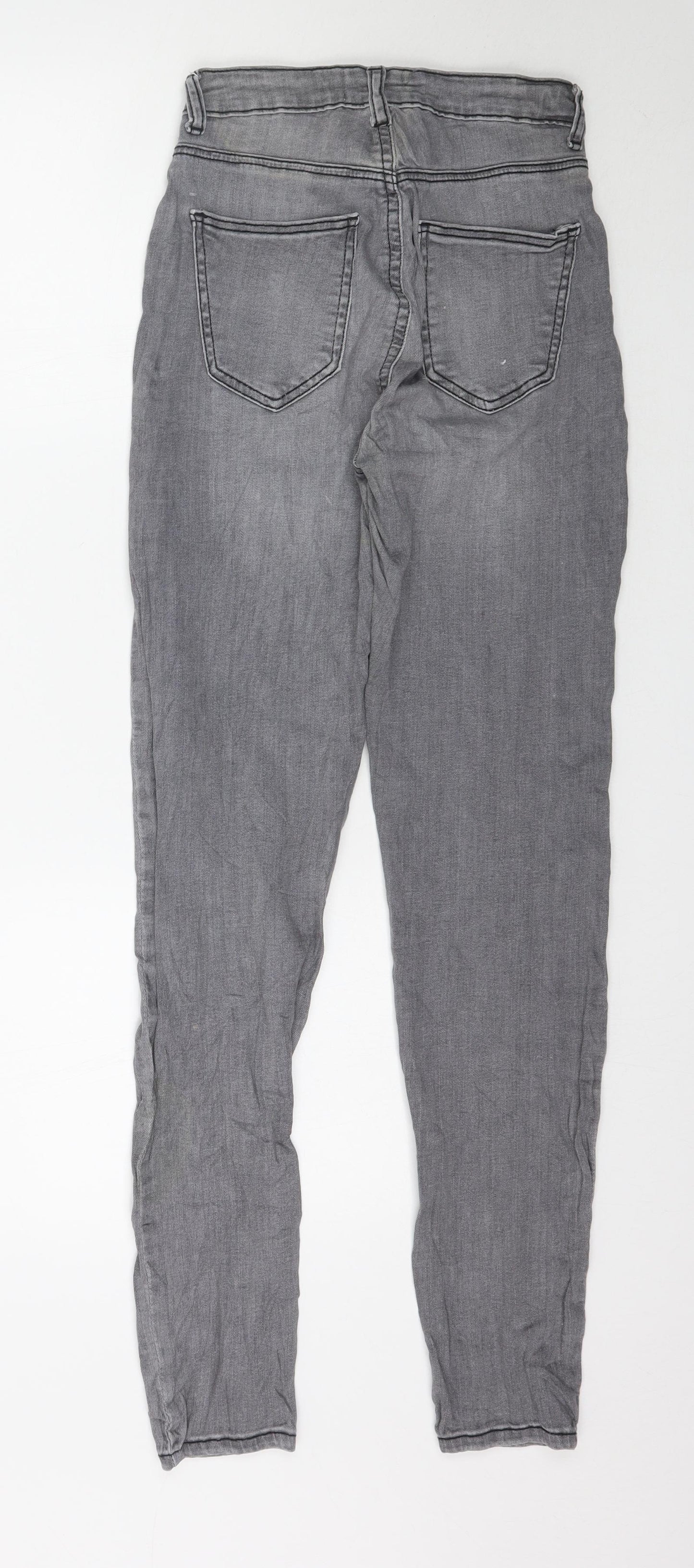 TALLY WEiJL Womens Grey  Denim Skinny Jeans Size 8 L31 in