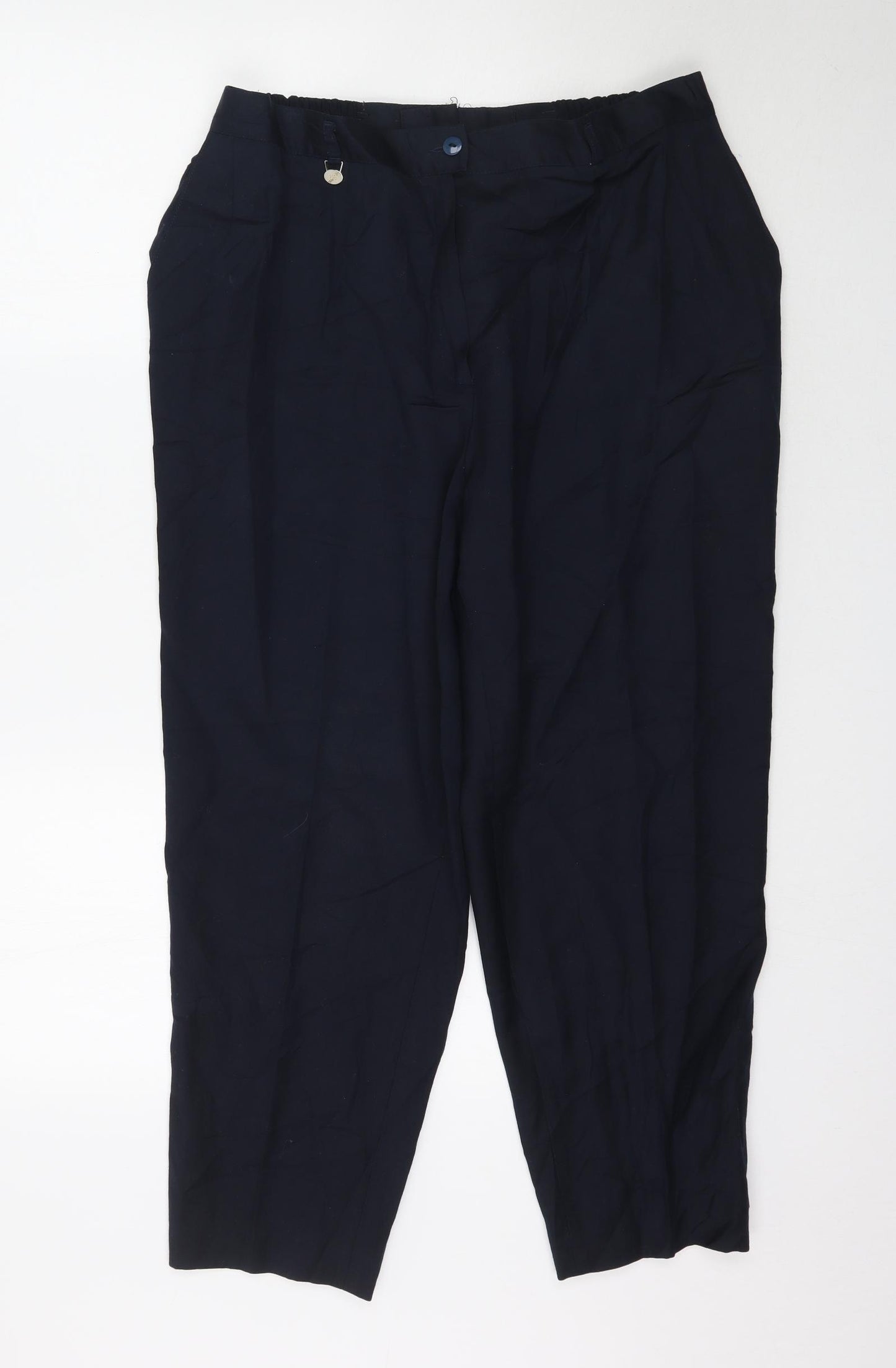 Preworn Womens Blue   Trousers  Size L L25 in