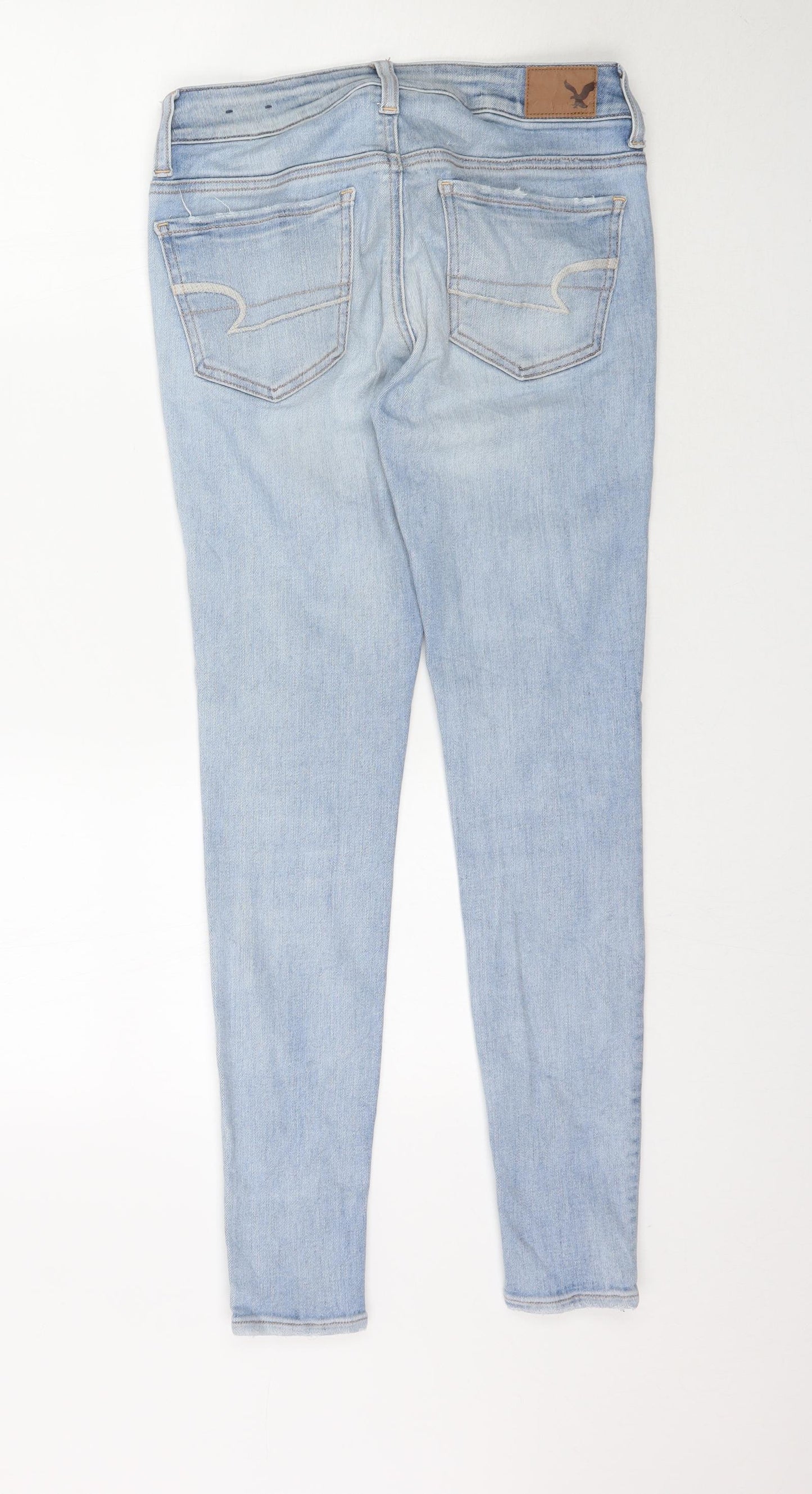 American Eagle Outfitters Womens Blue  Denim Skinny Jeans Size S L29 in