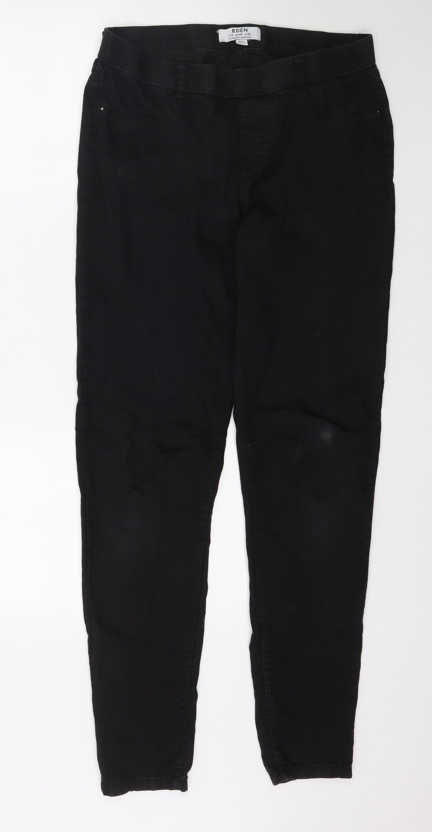 Dorothy Perkins Womens Black  Denim Jegging Jeans Size 12 L32 in - Eden