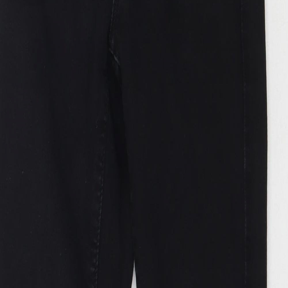 Denim Co. Womens Black  Denim Skinny Jeans Size 4 L28 in