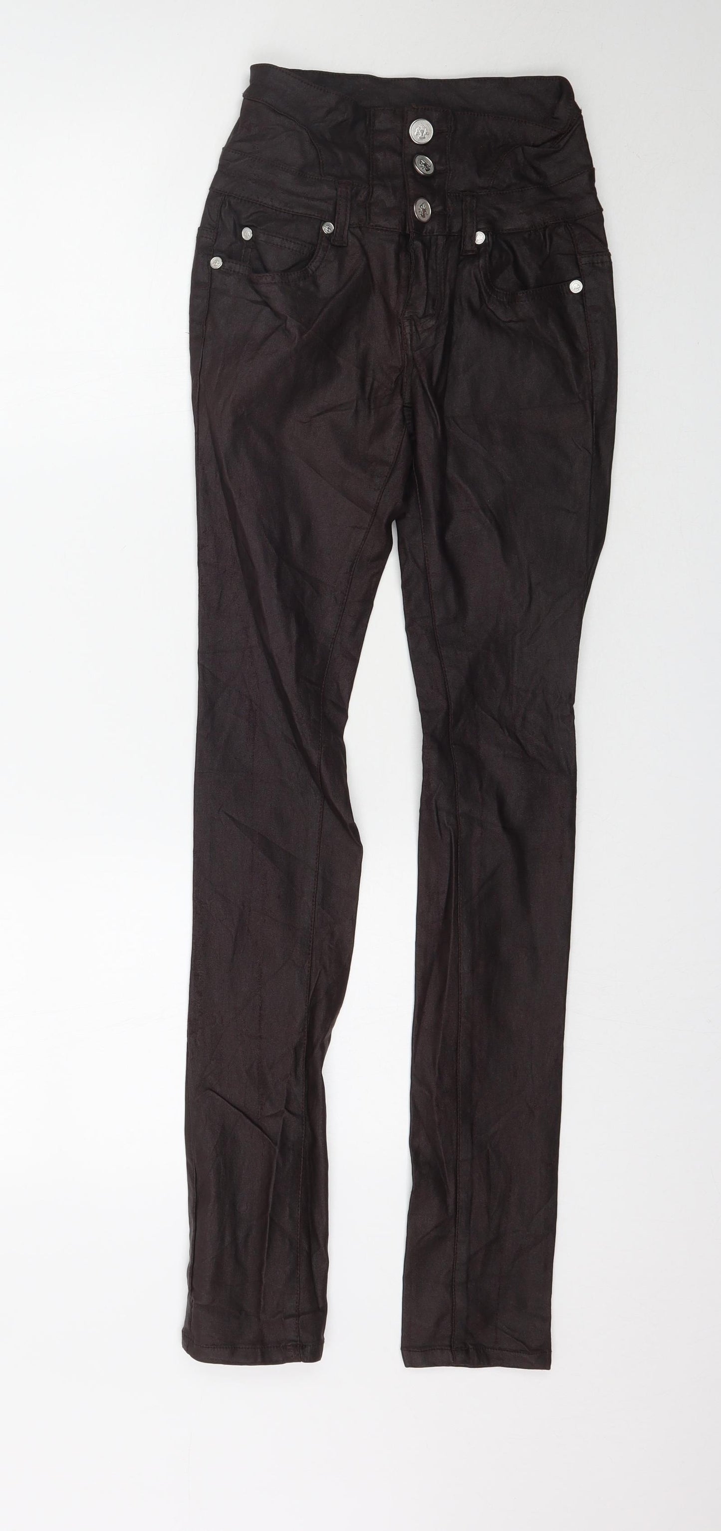 Floyd Womens Brown   Skinny Jeans Size 25 in L32 in - Faux Leather