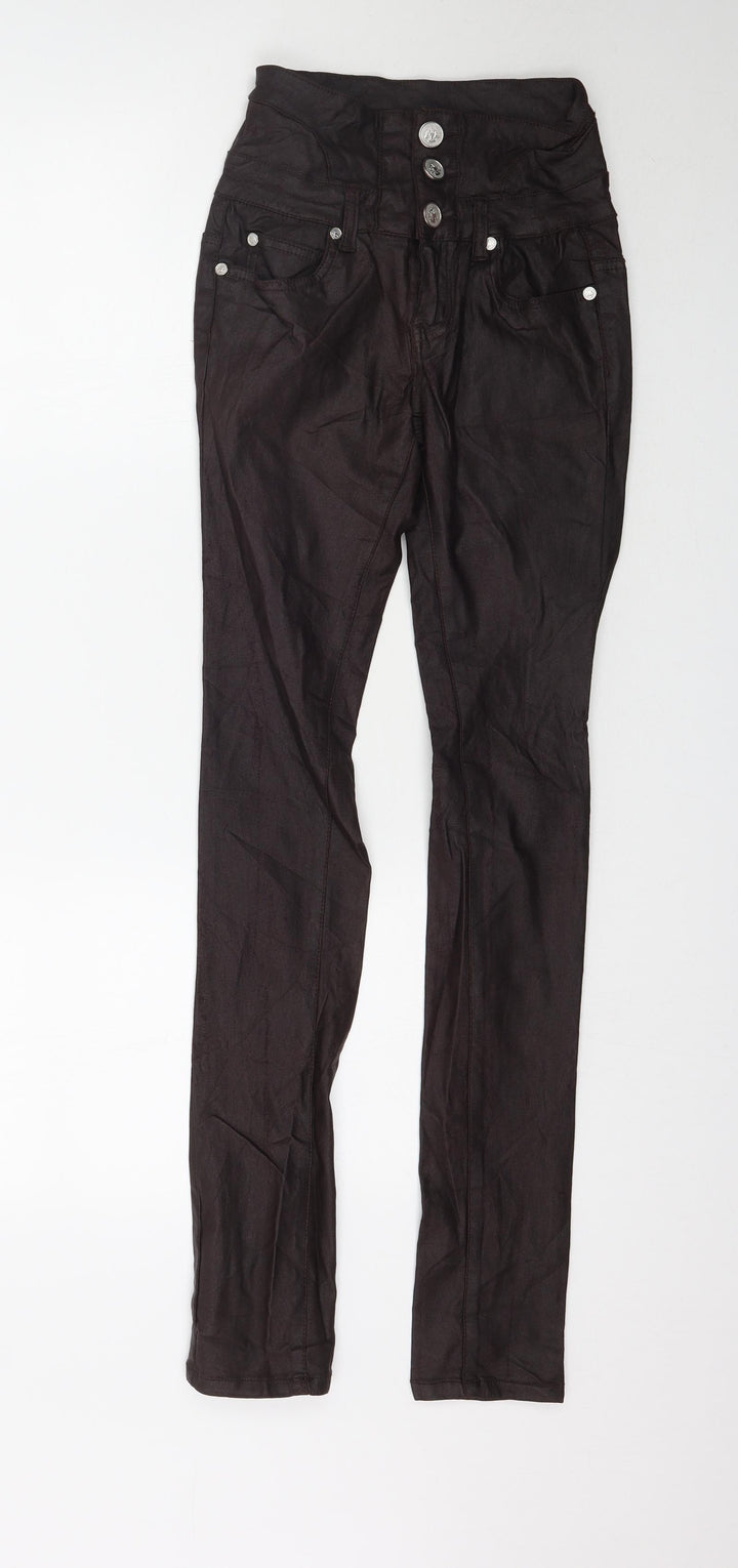 Floyd Womens Brown   Skinny Jeans Size 25 in L32 in - Faux Leather