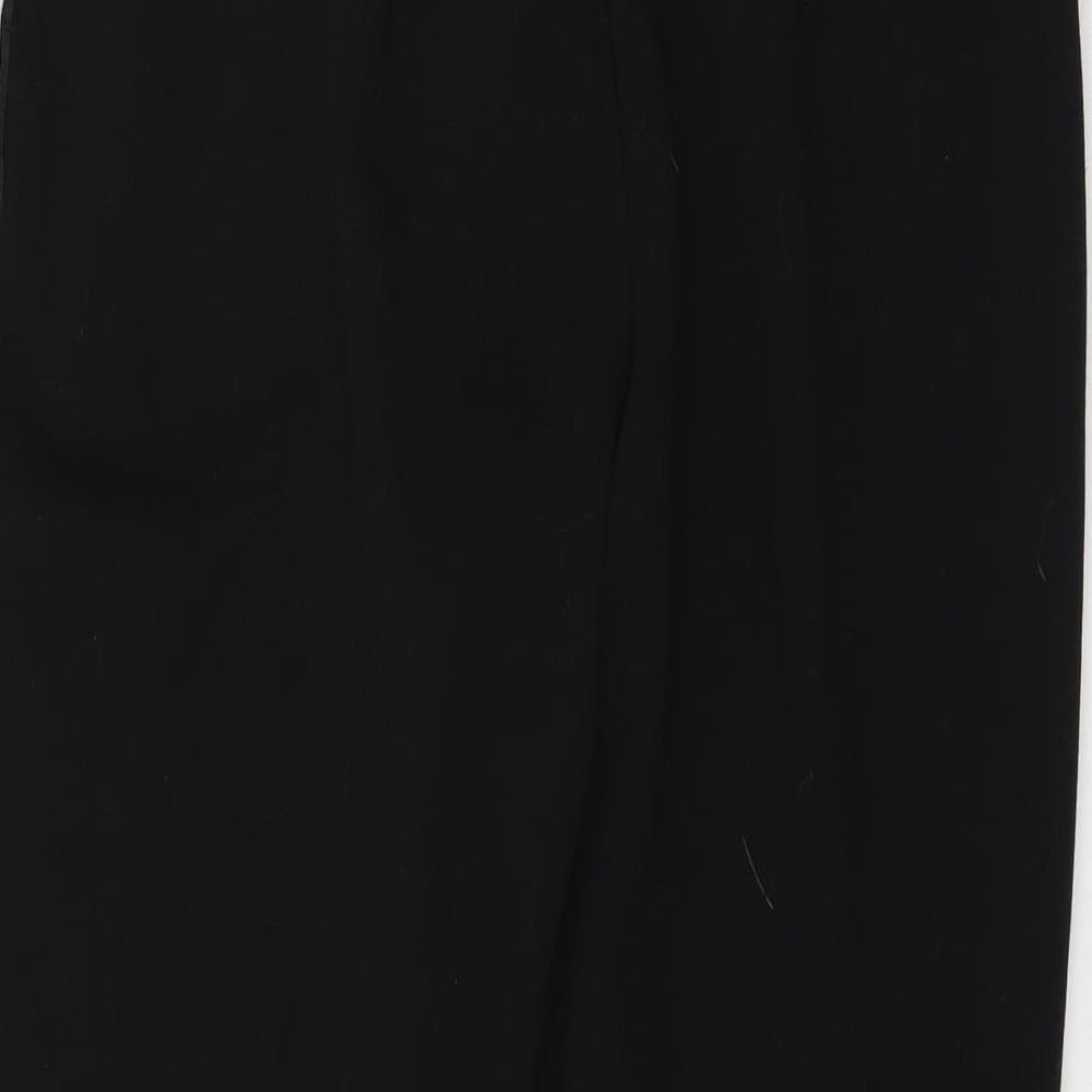 Papaya Womens Black   Trousers  Size 12 L25 in