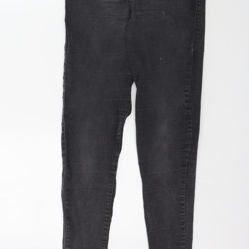 Topshop Womens Grey  Denim Skinny Jeans Size 28 in L30 in