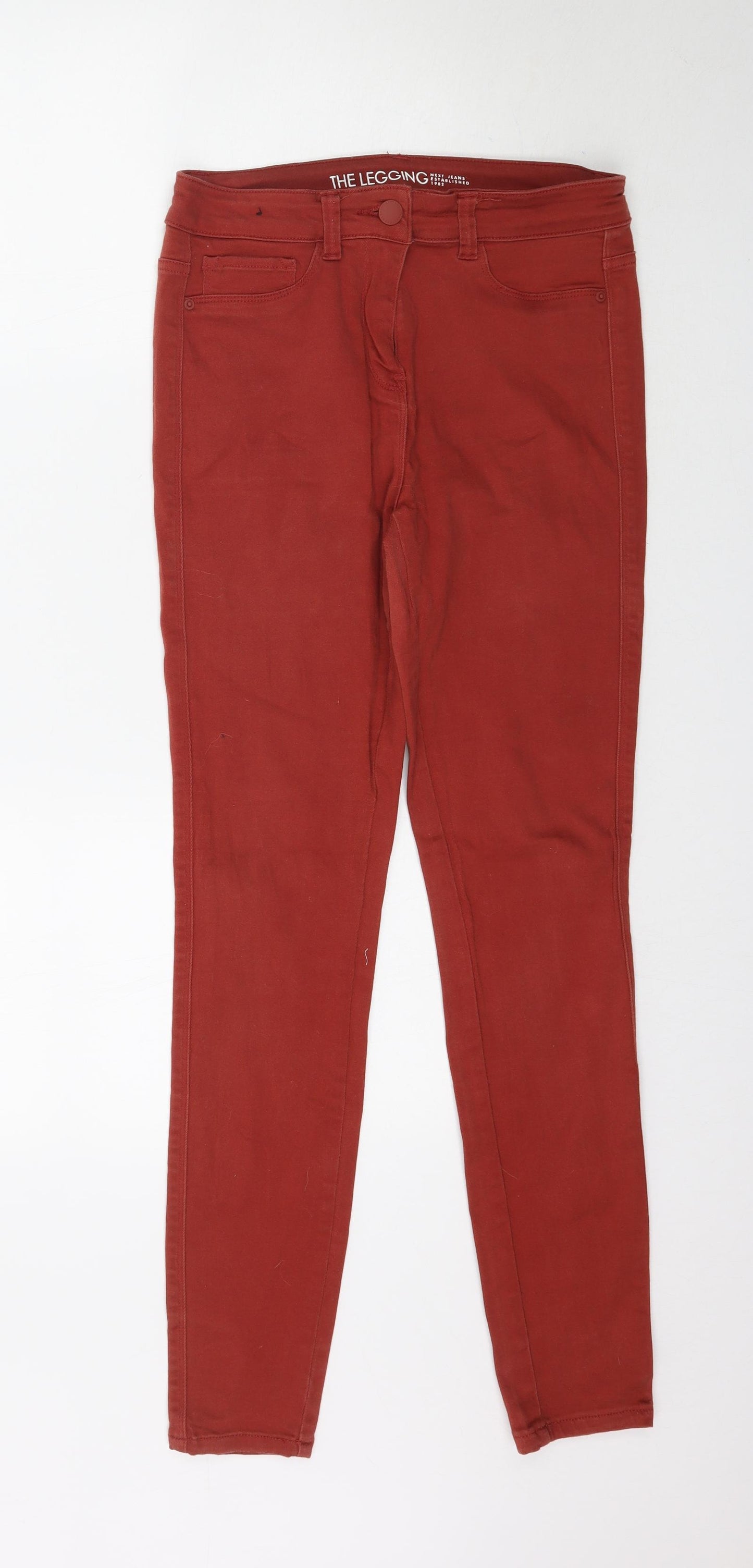 NEXT Womens Orange  Denim Skinny Jeans Size 10 L29 in - Burnt Orange