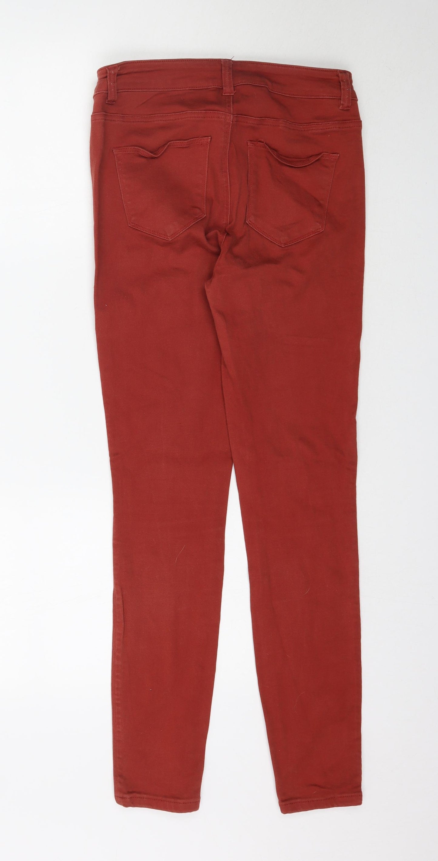 NEXT Womens Orange  Denim Skinny Jeans Size 10 L29 in - Burnt Orange