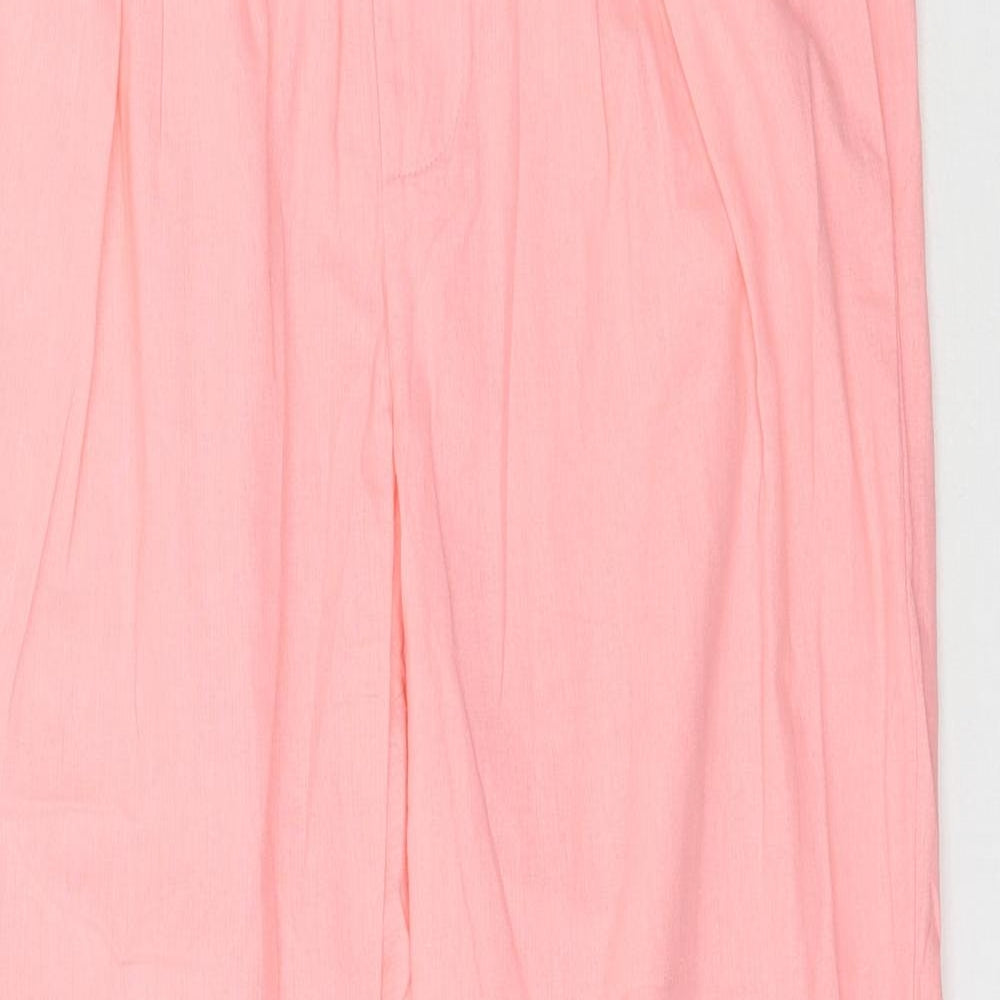 Pretty Little Thing Womens Pink   Trousers  Size 10 L27 in