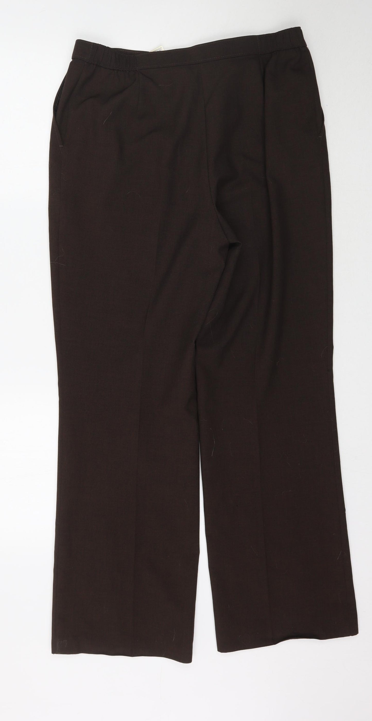 Marks and Spencer Womens Brown   Trousers  Size 14 L30 in
