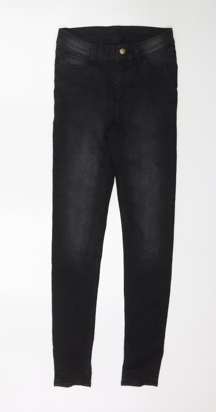 Preworn Womens Black  Denim Skinny Jeans Size S L32 in