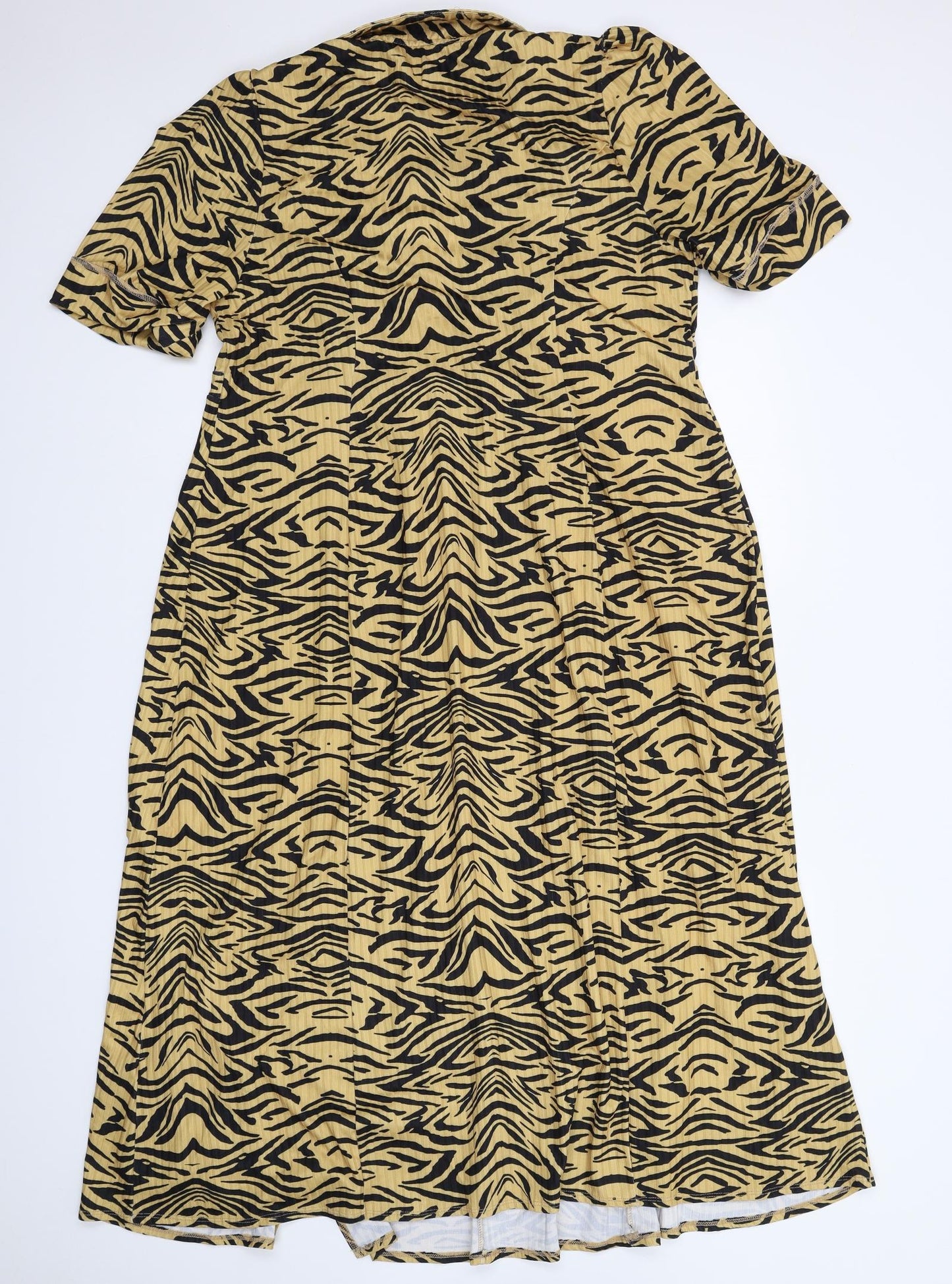 ASOS Womens Beige Animal Print  Fit & Flare  Size 18