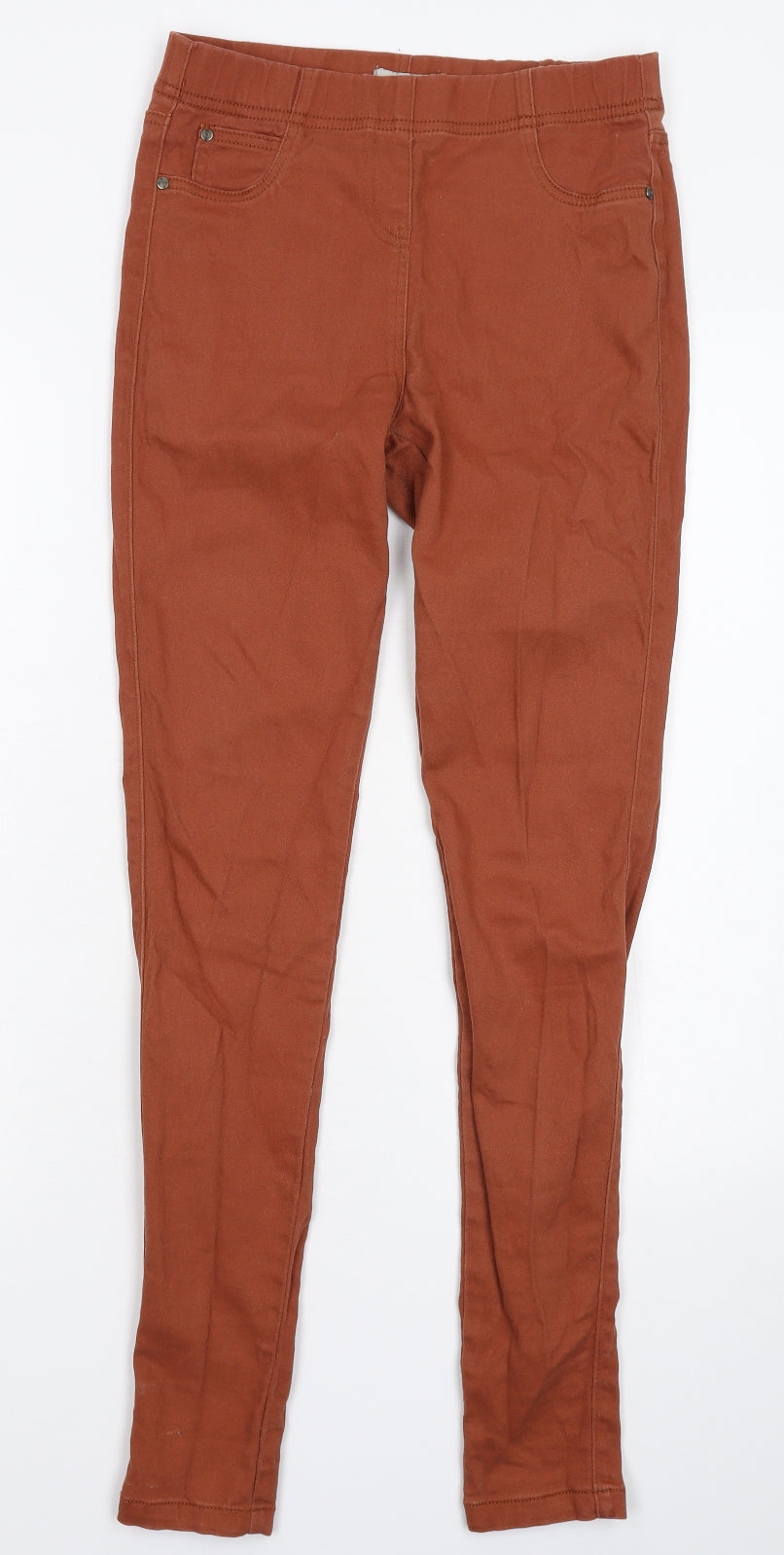TU Womens Brown  Denim Jegging Jeans Size 8 L29 in