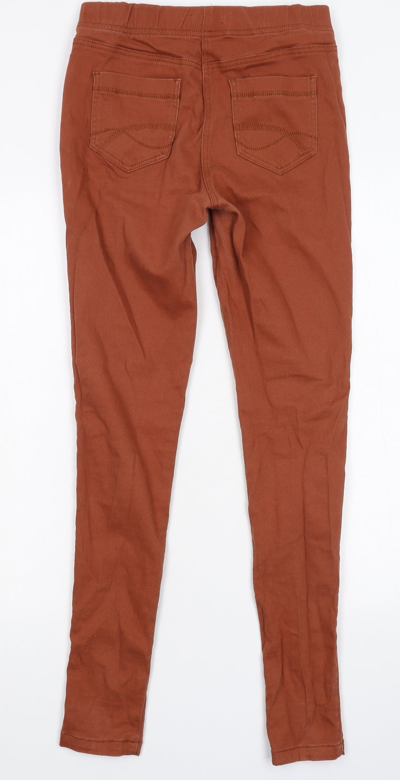 TU Womens Brown  Denim Jegging Jeans Size 8 L29 in