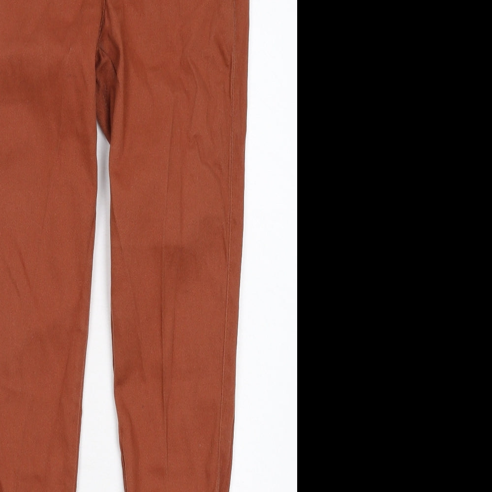 TU Womens Brown  Denim Jegging Jeans Size 8 L29 in