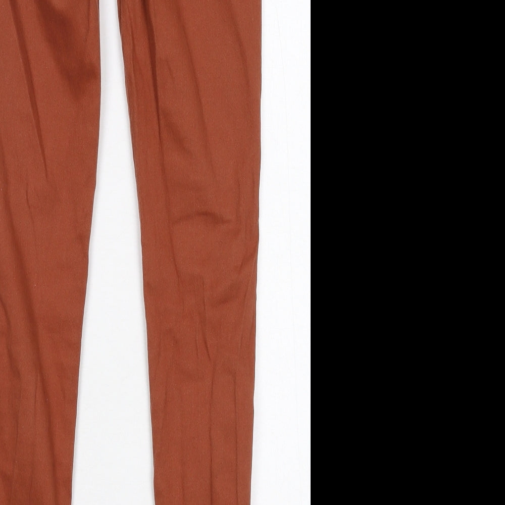 TU Womens Brown  Denim Jegging Jeans Size 8 L29 in