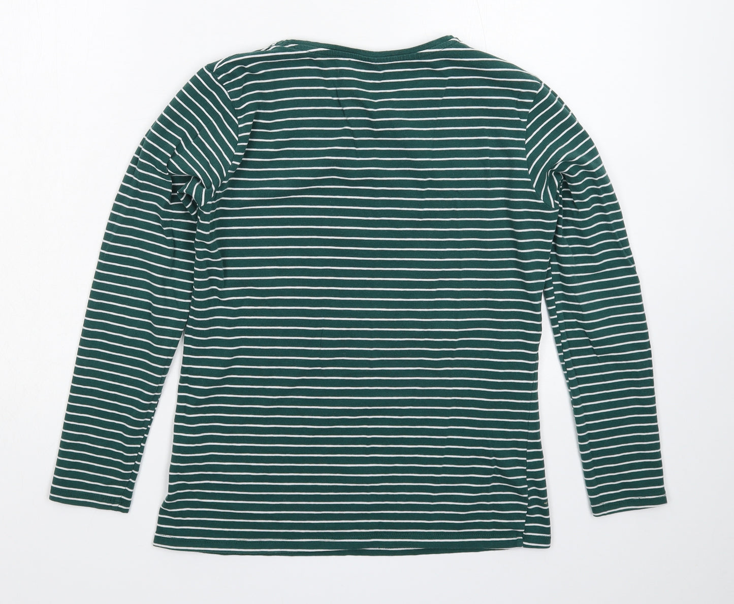 Primark Womens Green Striped  Basic T-Shirt Size 14