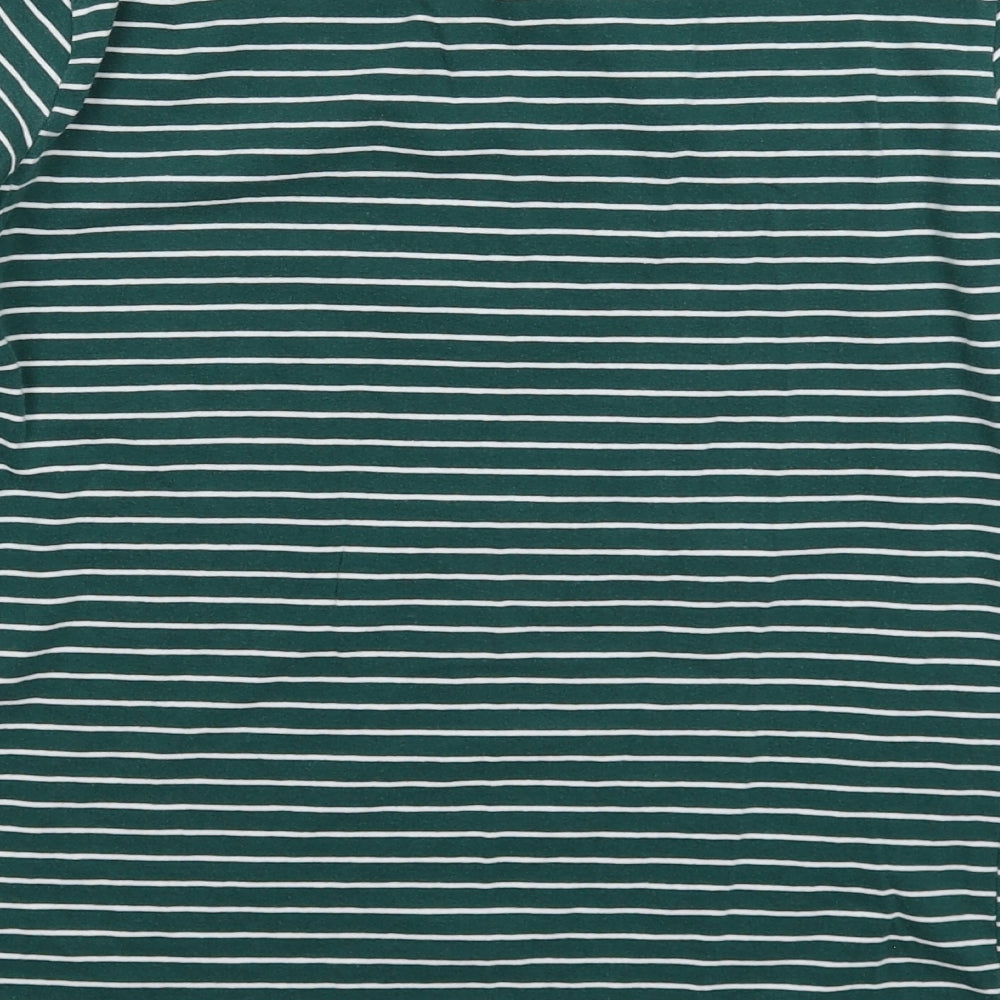 Primark Womens Green Striped  Basic T-Shirt Size 14