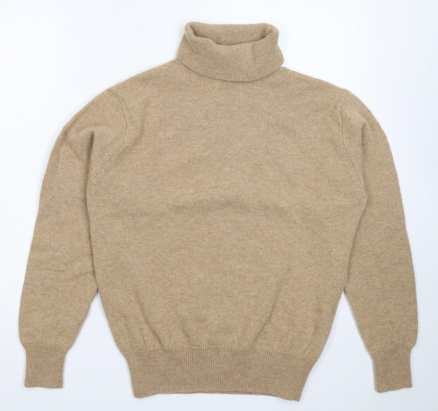 House of Bruar Mens Beige  Knit Pullover Jumper Size M