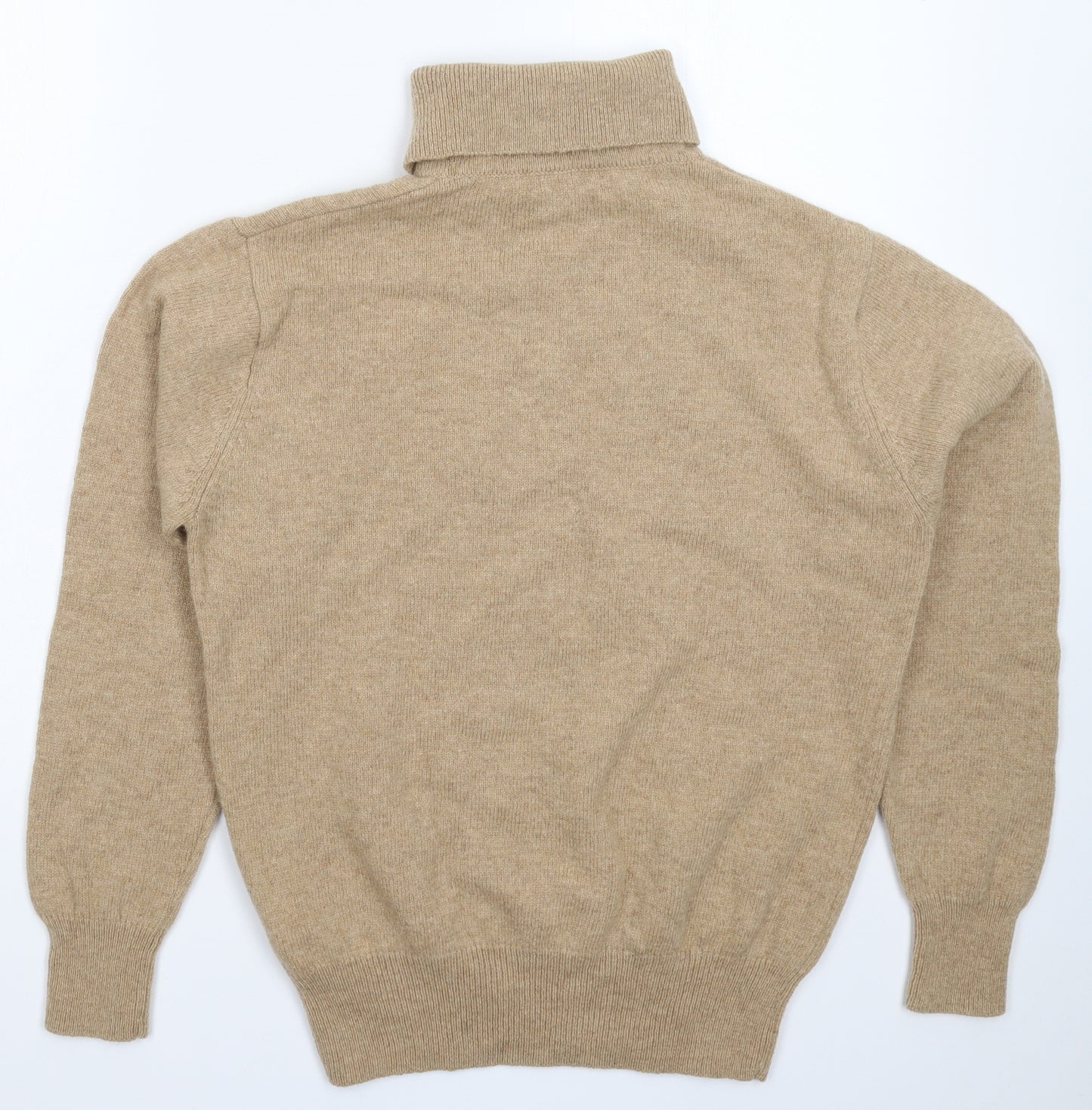 House of Bruar Mens Beige  Knit Pullover Jumper Size M