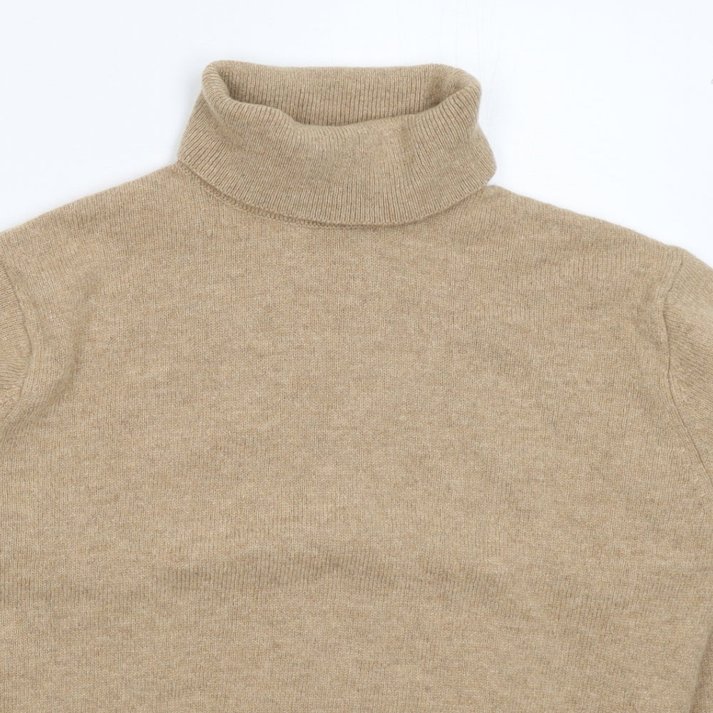 House of Bruar Mens Beige  Knit Pullover Jumper Size M