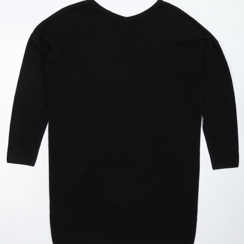 F&F Womens Black  Knit Jumper Dress  Size 8