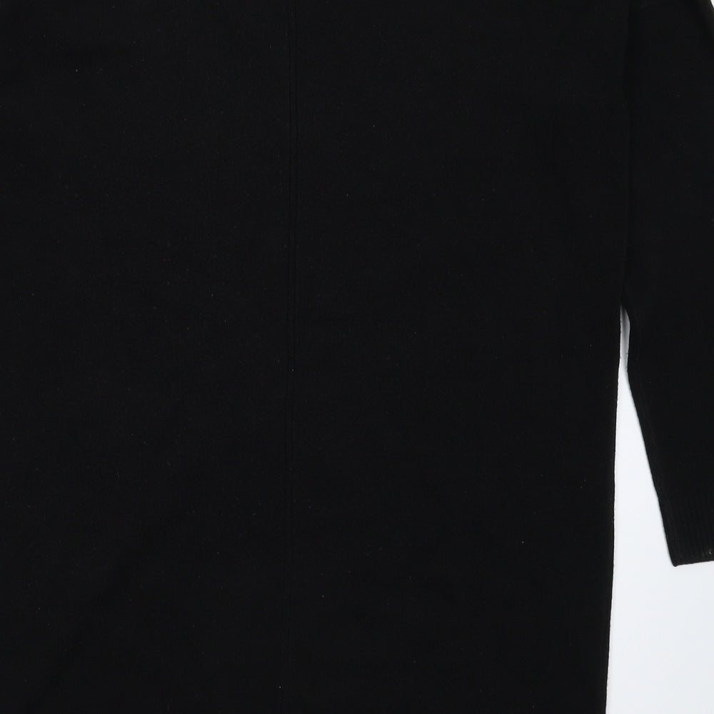 F&F Womens Black  Knit Jumper Dress  Size 8
