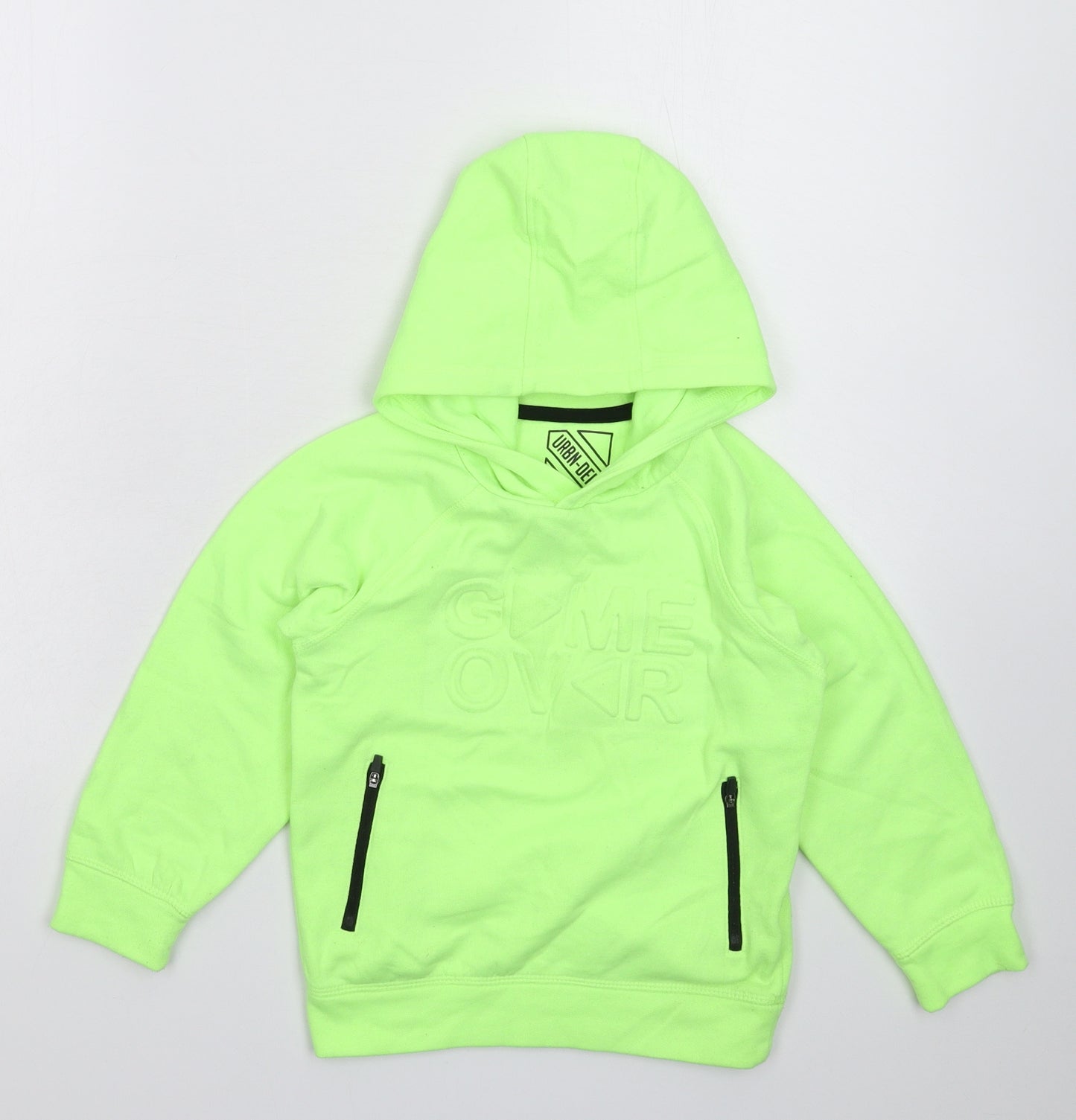 Matalan Boys Green   Pullover Hoodie Size 5 Years