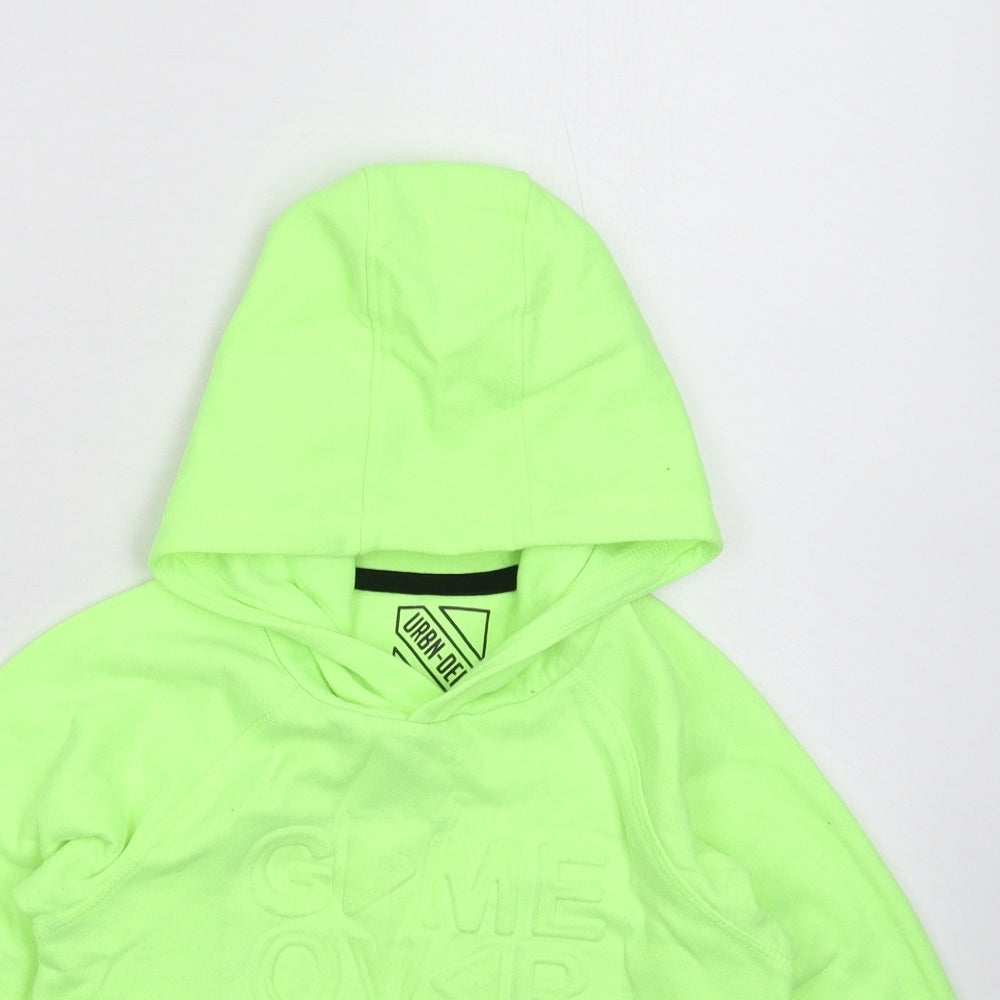 Matalan Boys Green   Pullover Hoodie Size 5 Years