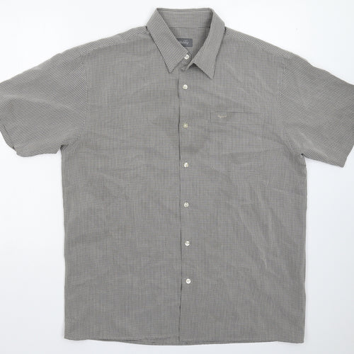 Wolsey Mens Green Check   Button-Up Size L