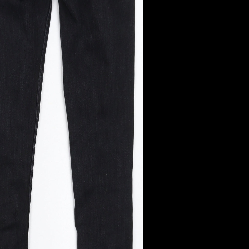 Zara Womens Black  Denim Skinny Jeans Size 12 L28 in