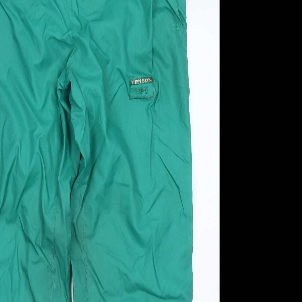 Tenson Mens Green   Rain Trousers Trousers Size M L31 in