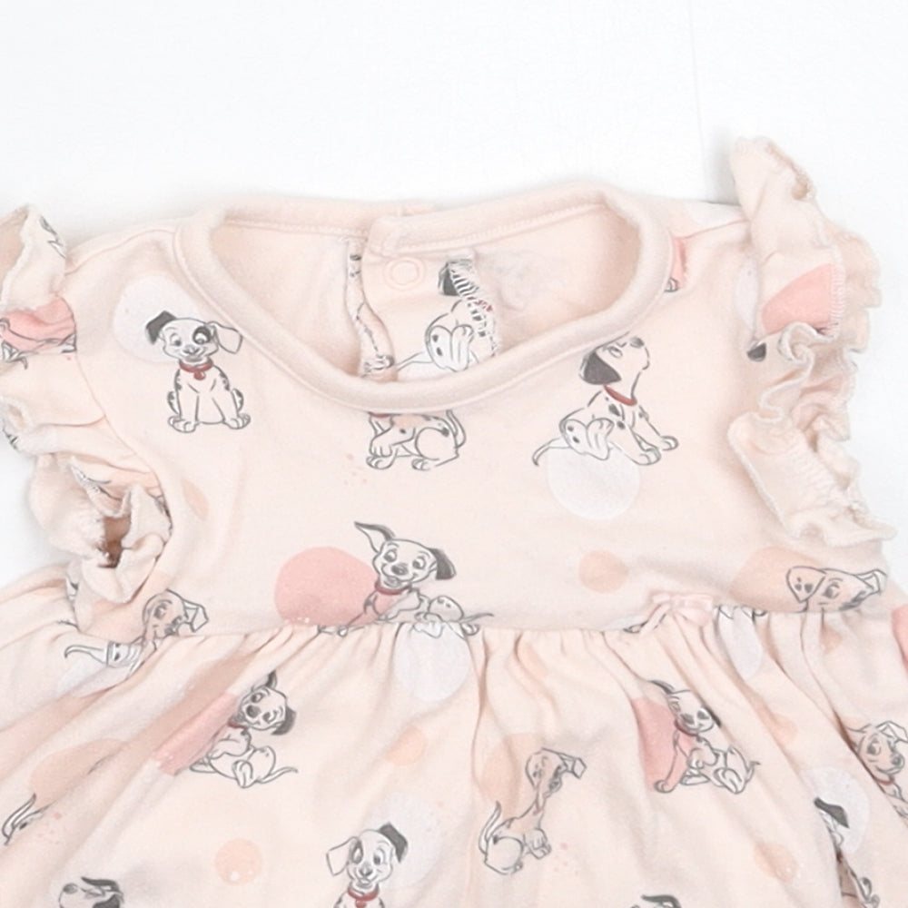 Disney Girls Pink   Fit & Flare  Size 0-3 Months  - Dalmatian