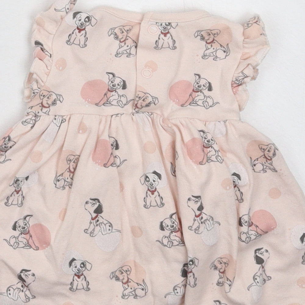 Disney Girls Pink   Fit & Flare  Size 0-3 Months  - Dalmatian