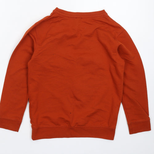 River Island Boys Orange   Pullover Sweatshirt Size 7-8 Years