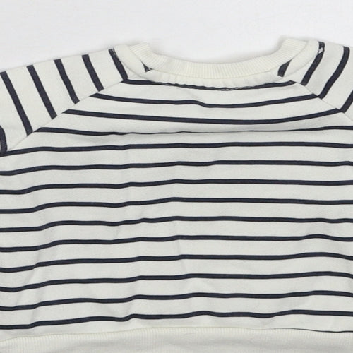 Primark Baby White Striped  Pullover Jumper Size 3-6 Months