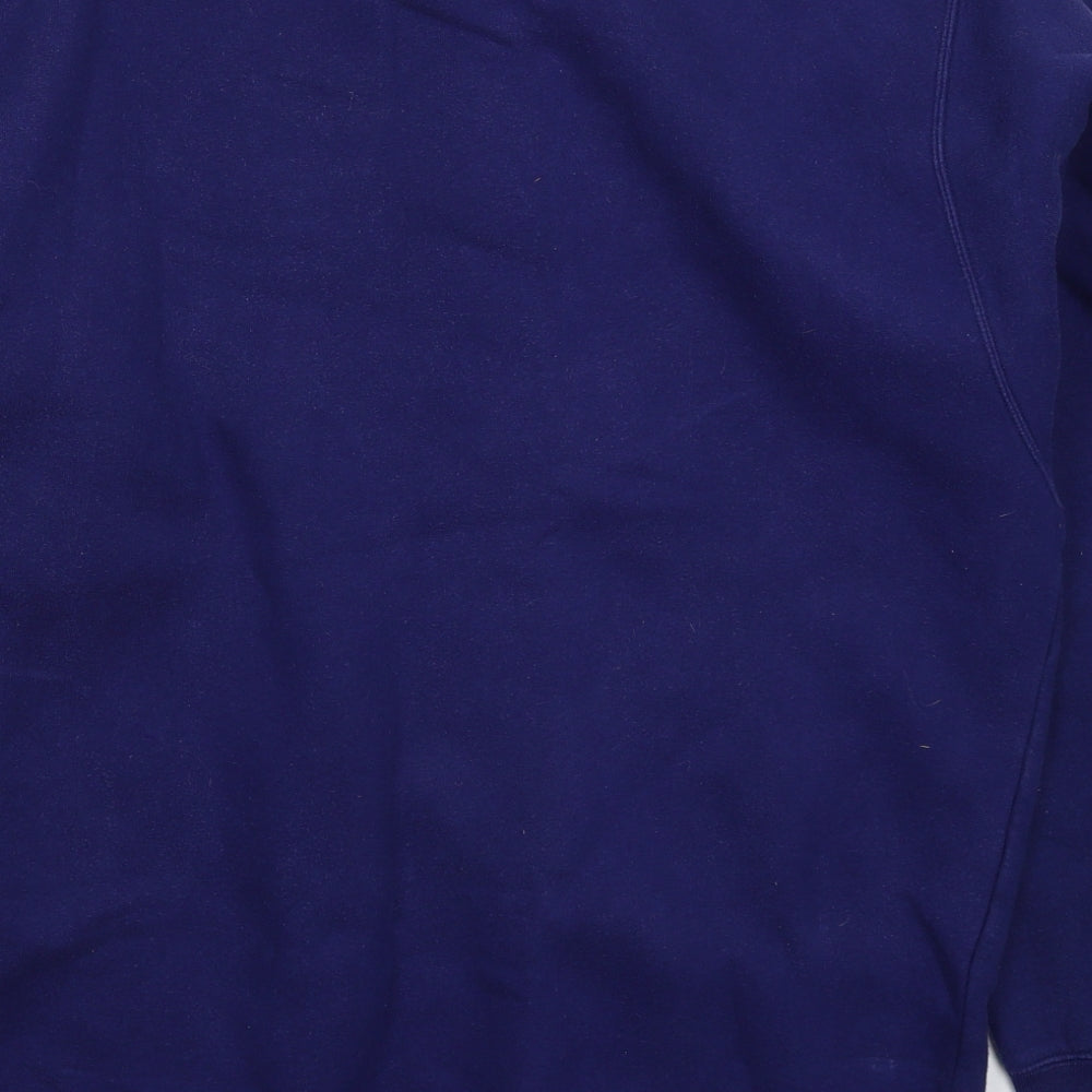 adidas Mens Blue   Pullover Sweatshirt Size 2XL