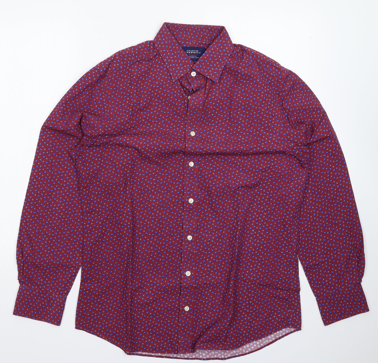 Charles Tyrwhitt Mens Purple    Dress Shirt Size M