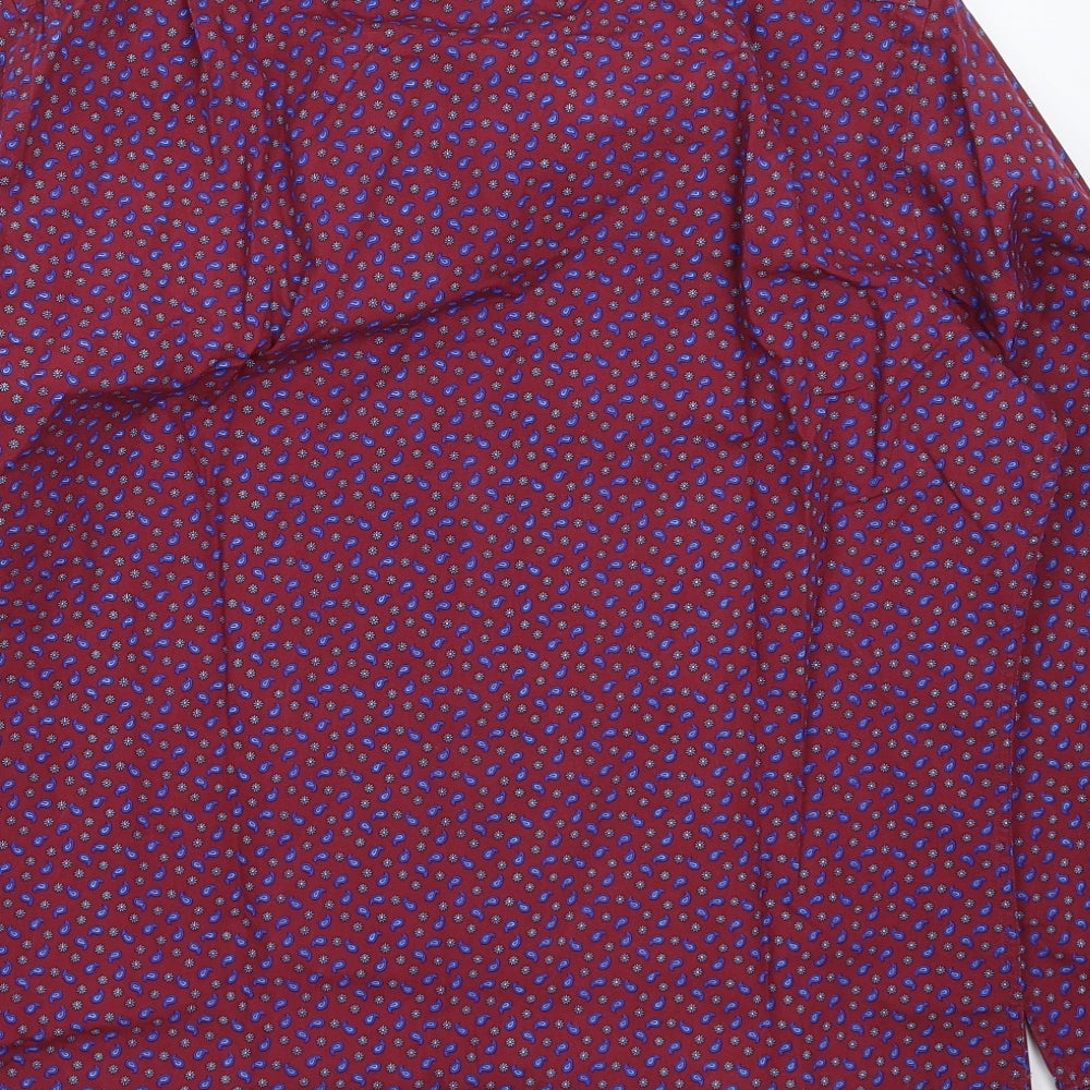 Charles Tyrwhitt Mens Purple    Dress Shirt Size M