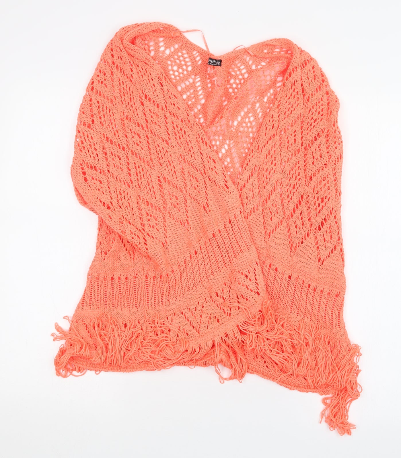 Atmosphere Womens Orange  Knit Cardigan Jumper Size 14