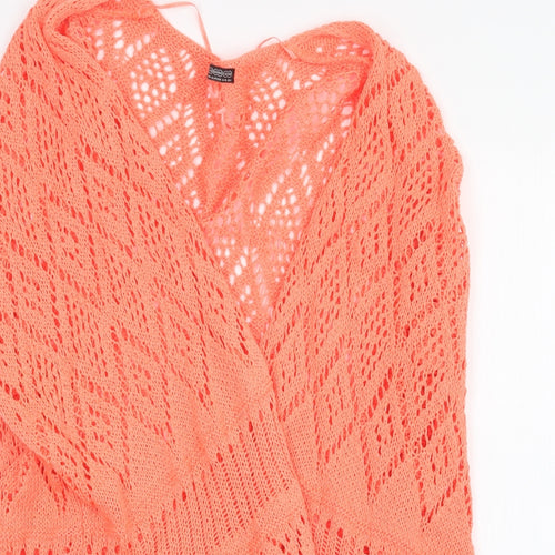 Atmosphere Womens Orange  Knit Cardigan Jumper Size 14