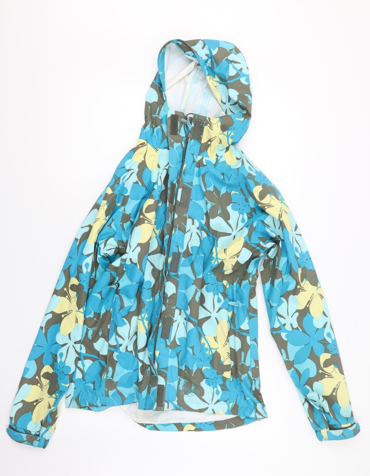 Trespass Womens Blue Geometric  Jacket Coat Size XL