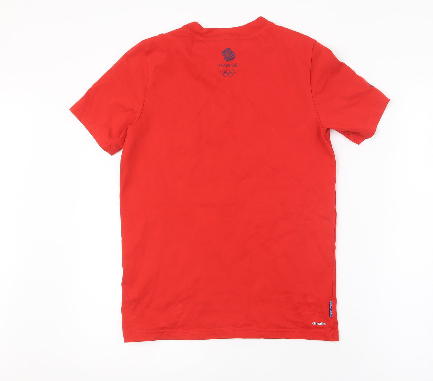 adidas Boys Red   Basic T-Shirt Size 11-12 Years