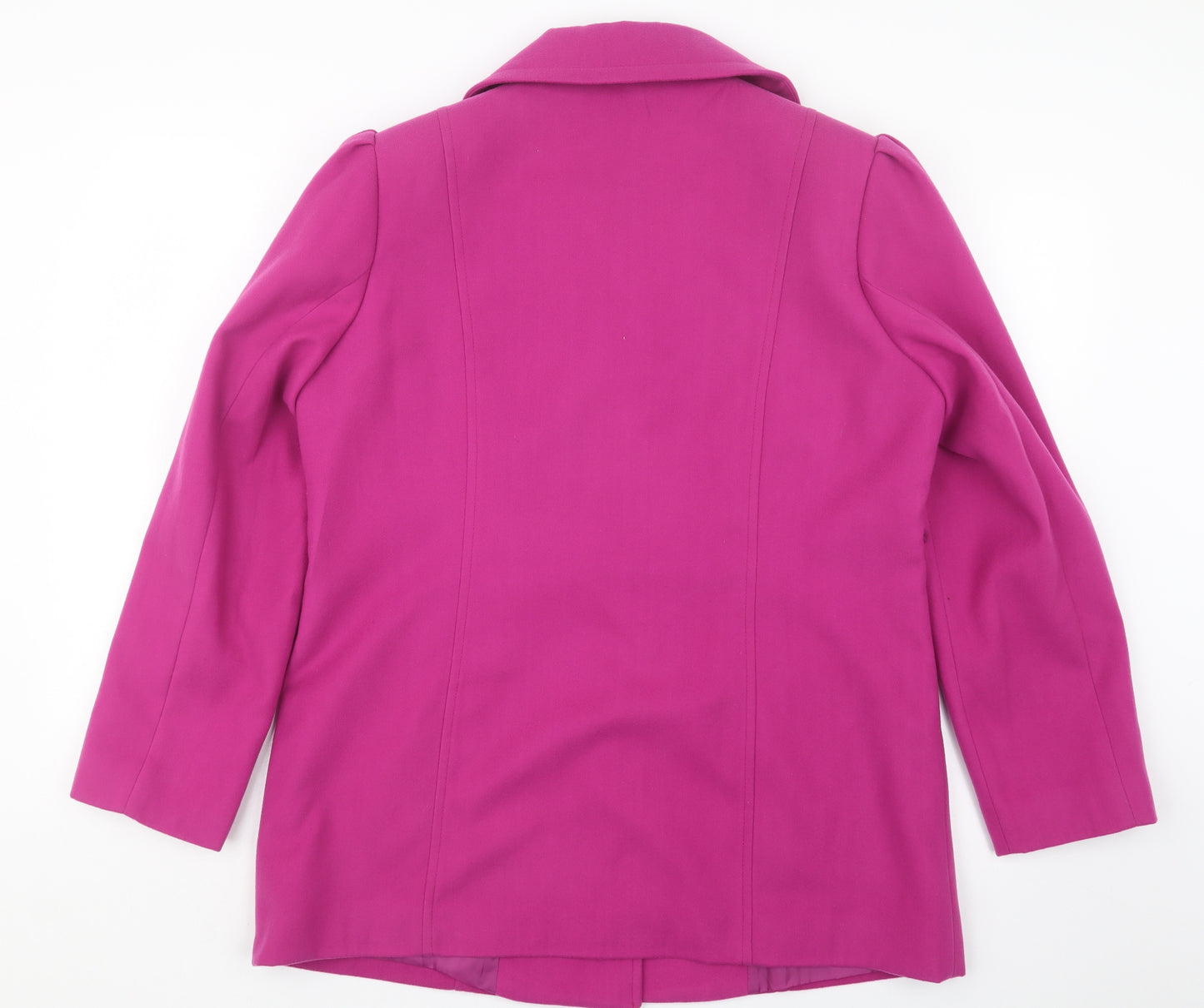 Wardrobe Essentials Womens Purple   Pea Coat Coat Size 14