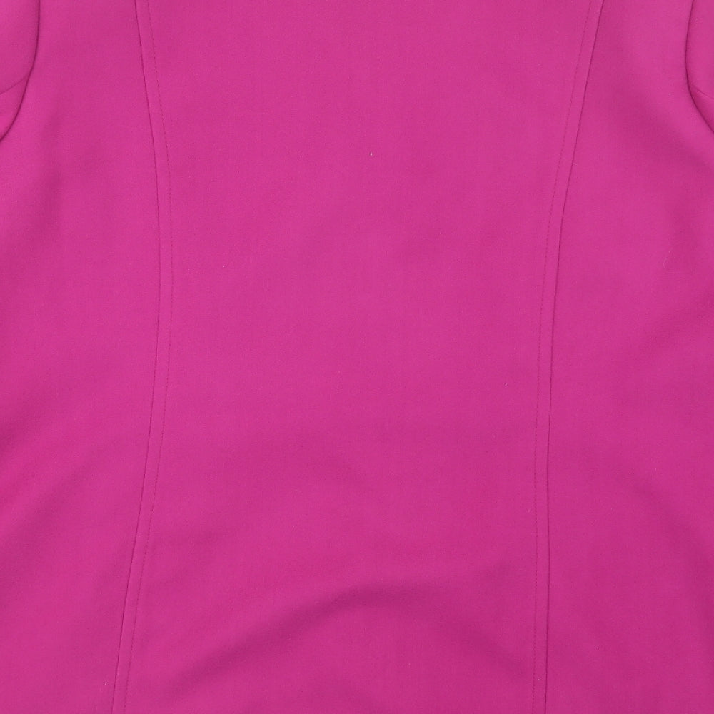 Wardrobe Essentials Womens Purple   Pea Coat Coat Size 14